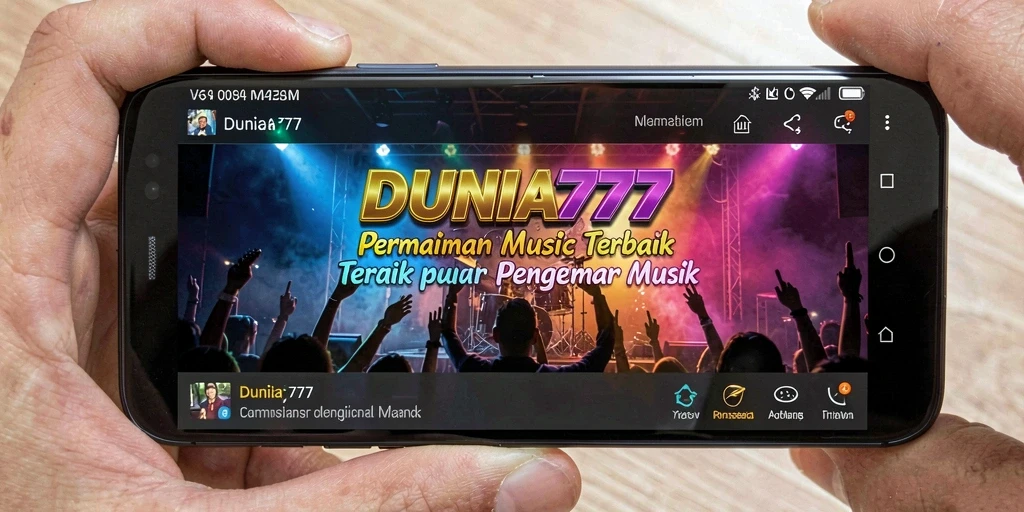 Screenshot gameplay DUNIA777 yang menampilkan tantangan musik menarik.