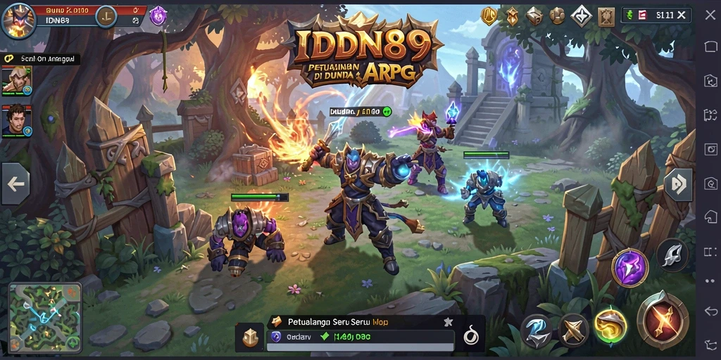 Tampilan gameplay menarik dari IDN89 dalam aksi ARPG.