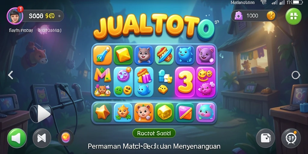Tangkapan layar gameplay JUALTOTO yang penuh warna dan seru.