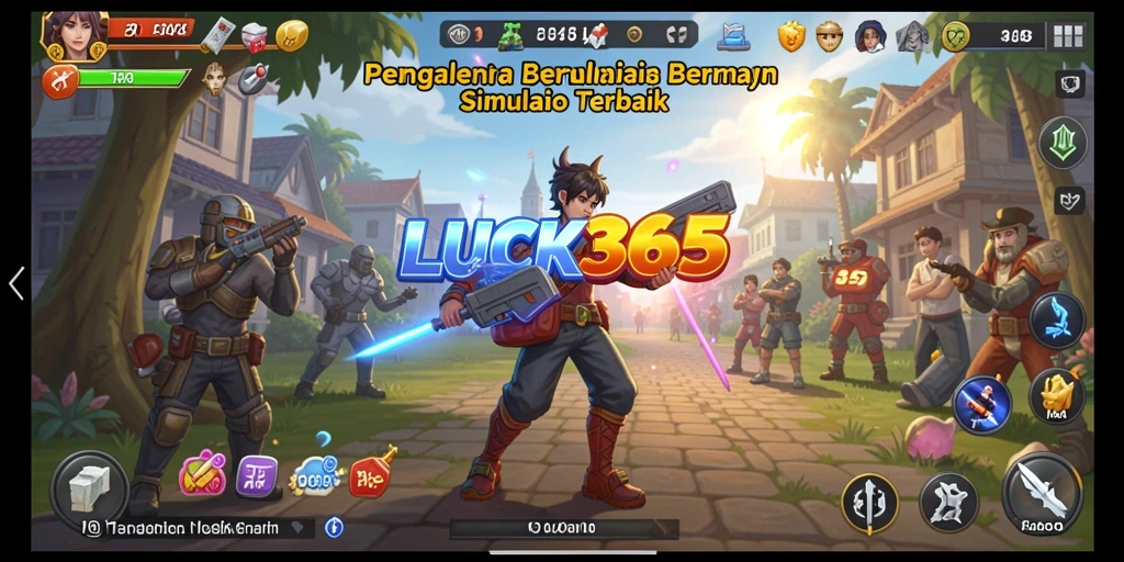 Tampilan gameplay menarik dari LUCK365 dengan elemen simulasi.