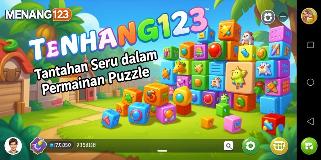 Screenshot gameplay MENANG123 yang menampilkan teka-teki menarik.