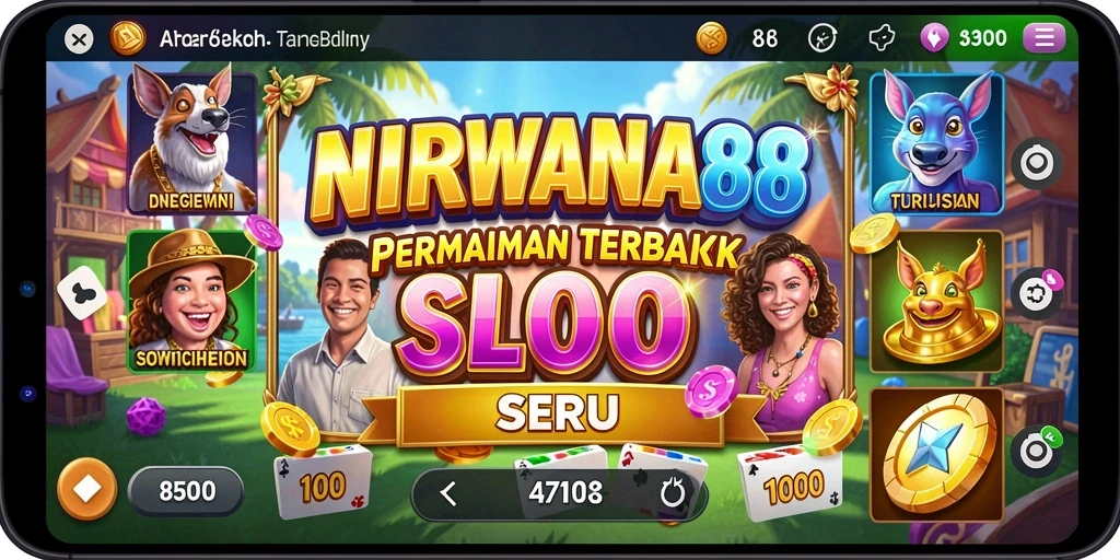 Tampilan gameplay seru dalam NIRWANA88 yang penuh warna.