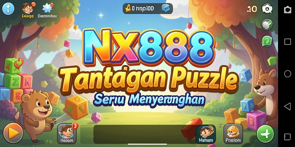 Screenshot NX888 menampilkan gameplay puzzle yang menegangkan dan menarik.