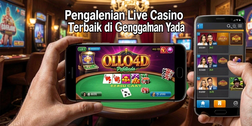 Tampilan menarik dari gameplay Live Casino OLLO4D yang mendebarkan.