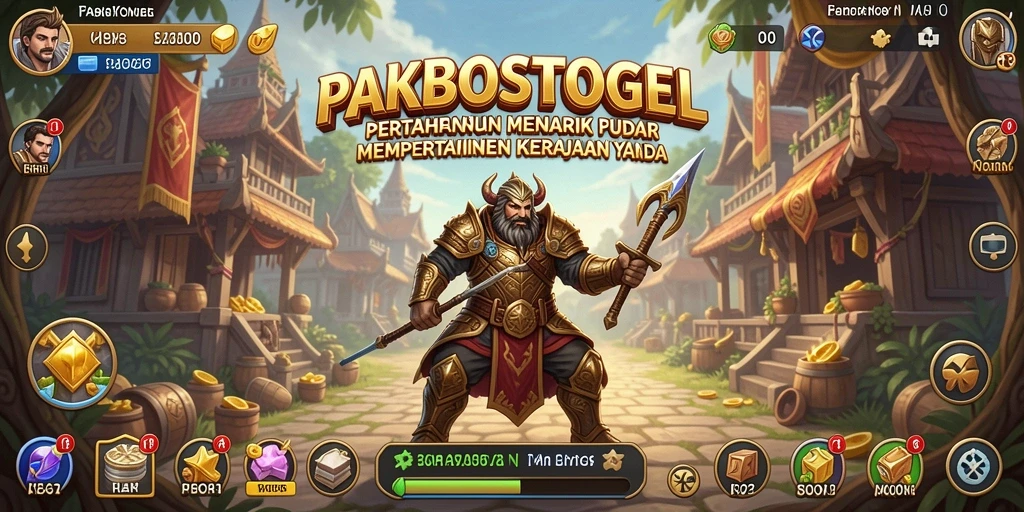 Tangkapan layar gameplay PAKBOSTOGEL menunjukkan strategi Tower Defense yang mendebarkan.