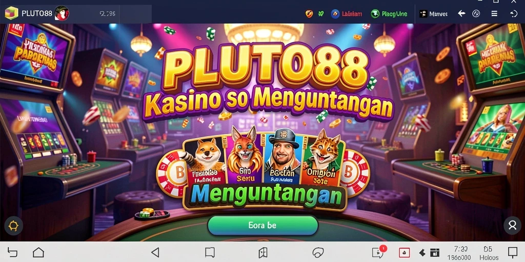Tampilan menarik dari gameplay Kasino di PLUTO88.