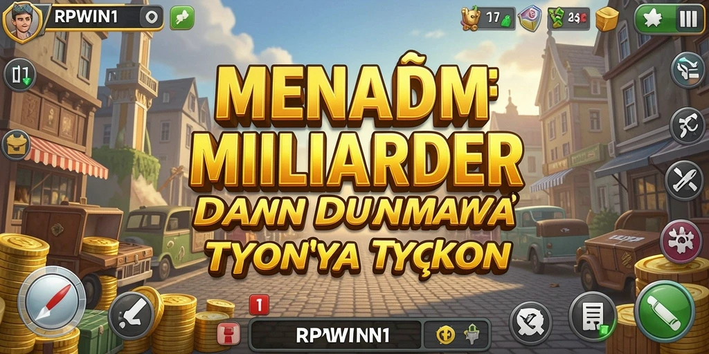 Screenshot gameplay RPWIN1 menampilkan manajemen bisnis yang menantang.