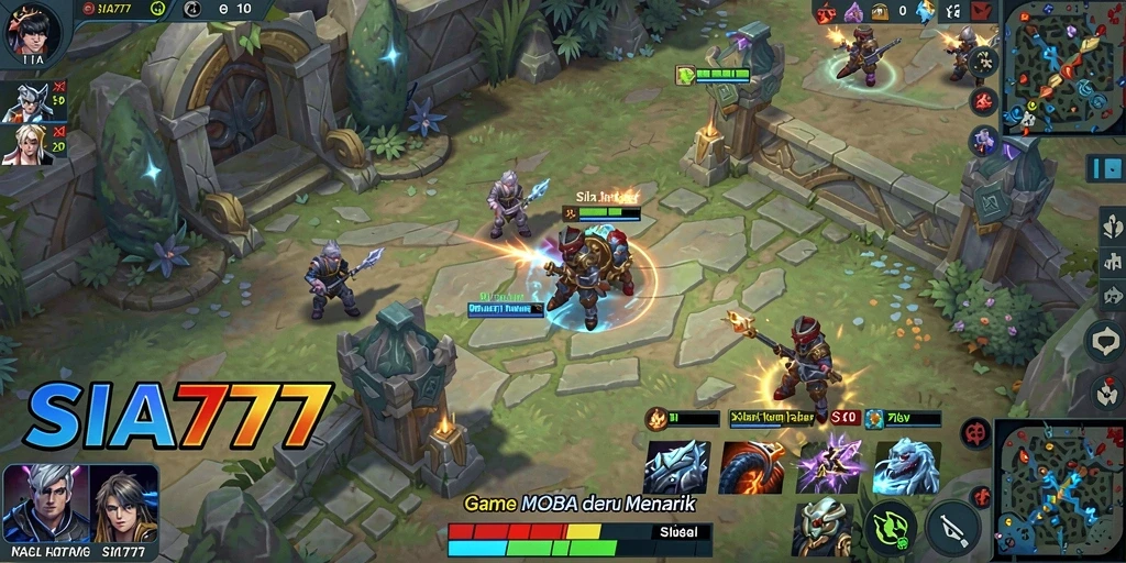 Gameplay seru dalam SIA777 dengan karakter yang dinamis.