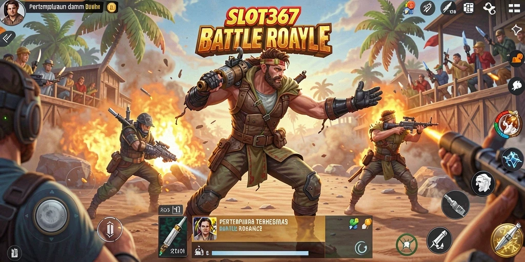 Gameplay menegangkan di SLOT367 dengan aksi Battle Royale.